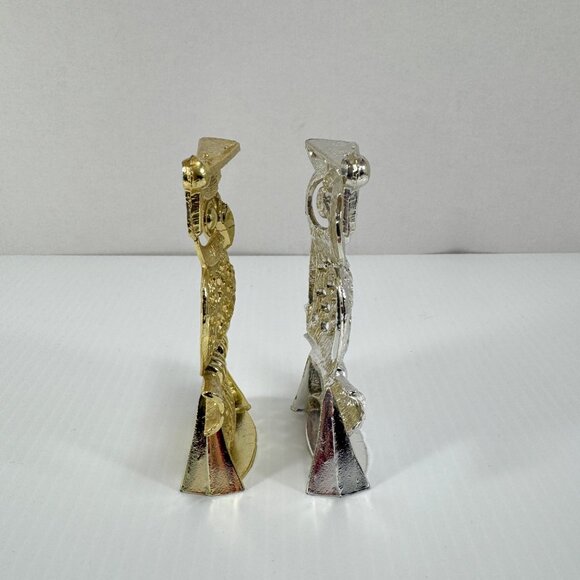 2 Vintage Torino Owl Pierced Earring Holder Wise Owl Graduate 60's 70's Decor - Picture 3 of 5